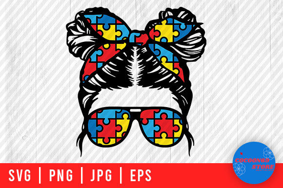 Autism Mom, Daughter SVG for Crafts & Graphics