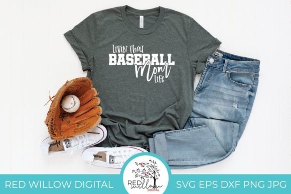 Baseball Mom Graphics for Crafts & Web