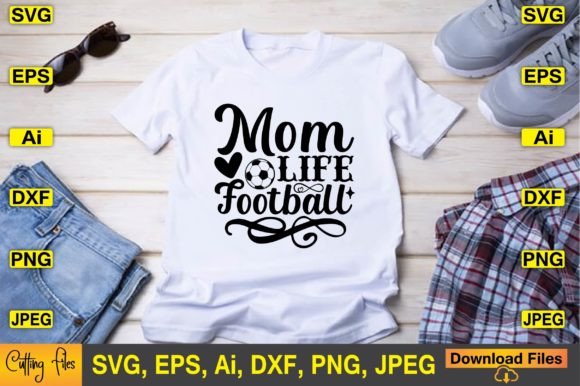 Cute Football Graphics for Mom Life Crafts