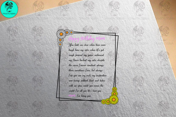 Happy Birthday Mom Daisy: Graphics for Crafts