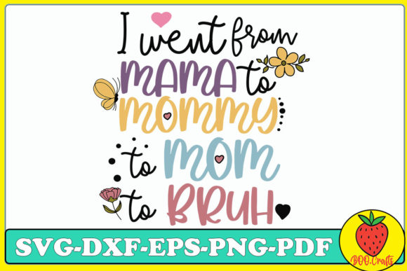 Mama to Mommy SVG: Graphics for Crafts